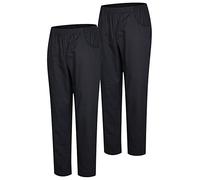 MISEMIYA - Pack 2 Pcs - PANTALÓN Sanitario Unisex - Uniforme Sanitario Uniformes MEDICOS PANTALÓN DE Trabajo - Ref.8312 * 2 pcs - XL, Negro 21