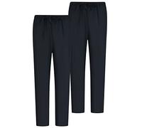 MISEMIYA - Pack 2 Pcs - PANTALÓN Sanitarios Unisex Cintura ELÁSTICA UNIFORMEES Sanitarios Uniformes MEDICOS UNFIROMES Laboratorios - XL, Negro 68