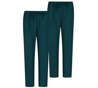 MISEMIYA - Pack 2 Pcs - PANTALÓN Sanitarios Unisex Cintura ELÁSTICA UNIFORMEES Sanitarios Uniformes MEDICOS UNFIROMES Laboratorios - XXL, Verde 68