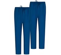 MISEMIYA - Pack 2 Pcs - PANTALÓN Sanitarios Unisex Cintura ELÁSTICA UNIFORMEES Sanitarios Uniformes MEDICOS UNFIROMES Laboratorios - XL, Azul Marino 68