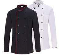 MISEMIYA - Pack 2 Unidades - Chaqueta Cocinero Hombre - Chaqueta de Chef Hombre - Uniforme Hosteleria - - Ref.842-3XL, Mixto