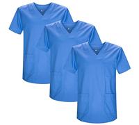 MISEMIYA - Pack 3 Pcs - Casaca Sanitario Unisex Uniformes Sanitarios Uniforme Sanitario Uniforme MEDICOS - 4XL, Celeste 21