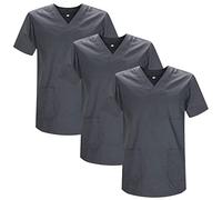 MISEMIYA - Pack 3 Pcs - Casaca Sanitario Unisex Uniformes Sanitarios Uniforme Sanitario Uniforme MEDICOS - L, Gris 21