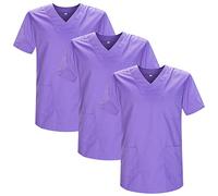 MISEMIYA - Pack 3 Pcs - Casaca Sanitario Unisex Uniformes Sanitarios Uniforme Sanitario Uniforme MEDICOS - S, Lila 21