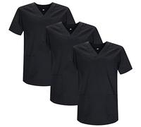MISEMIYA - Pack 3 Pcs - Casaca Sanitario Unisex Uniformes Sanitarios Uniforme Sanitario Uniforme MEDICOS - 4XL, Negro 21