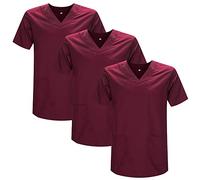 MISEMIYA - Pack 3 Pcs - Casaca Sanitario Unisex Uniformes Sanitarios Uniforme Sanitario Uniforme MEDICOS - L, Granate 21