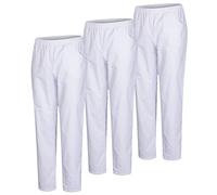 MISEMIYA - Pack 3 Pcs - PANTALÓN Sanitario Unisex - Uniforme Sanitario Uniformes MEDICOS PANTALÓN DE Trabajo - XS, Blanco 21