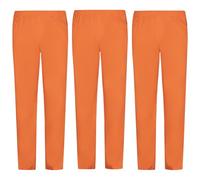 MISEMIYA - Pack 3 Pcs - PANTALÓN Sanitario Unisex - Uniforme Sanitario Uniformes MEDICOS PANTALÓN DE Trabajo - XL, Naranja