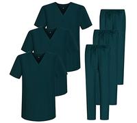 MISEMIYA - Pack * 3 Pcs - Uniforme Sanitario Unisex Uniformes Sanitarios MÉDICOS Conjuntos Sanitarios 3-6801-6802 - XL, Verde 68