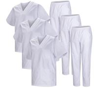 MISEMIYA - Pack * 3 Pcs - Uniforme Sanitario Unisex Uniformes Sanitarios MÉDICOS Conjuntos Sanitarios 3-817-8312-4XL, Blanco 22