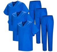 MISEMIYA - Pack * 3 Pcs - Uniforme Sanitario Unisex Uniformes Sanitarios MÉDICOS Conjuntos Sanitarios 3-817-8312 - L, Azul Royal 22