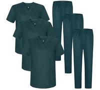 MISEMIYA Pack 3 Pcs-Uniformes Sanitarios Unisex MZ-3-817-8312, Verde Oscuro, XL Adulto