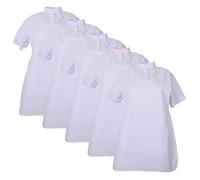 MISEMIYA Pack*5 Pcs - Delantal Limpieza Uniforme Laboral CLINICA MÉDICOS Limpieza Veterinaria Sanitarios HOSTELERÍA- Ref.868 - L, Blanco 21