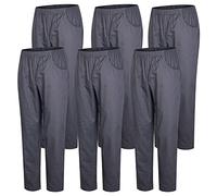 MISEMIYA - Pack 6 Pcs - PANTALÓN Sanitarios Unisex Cintura ELÁSTICA UNIFORMEES Sanitarios Uniformes MEDICOS UNFIROMES - 5XL, Gris