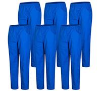MISEMIYA - Pack 6 Pcs - PANTALÓN Sanitarios Unisex Cintura ELÁSTICA UNIFORMEES Sanitarios Uniformes MEDICOS UNFIROMES - L, Azul Roy