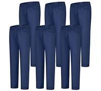 MISEMIYA - Pack 6 Pcs - PANTALÓN Sanitarios Unisex Cintura ELÁSTICA UNIFORMEES Sanitarios Uniformes MEDICOS UNFIROMES - 3XL, Azul Marino