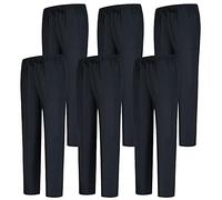 MISEMIYA - Pack 6 Pcs - PANTALÓN Sanitarios Unisex Cintura ELÁSTICA UNIFORMEES Sanitarios Uniformes MEDICOS UNFIROMES - S, Negro