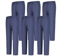 MISEMIYA - Pack 6 Pcs - PANTALÓN Sanitarios Unisex Cintura ELÁSTICA UNIFORMEES Sanitarios Uniformes MEDICOS UNFIROMES - XL, Gris