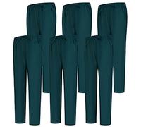MISEMIYA - Pack 6 Pcs - PANTALÓN Sanitarios Unisex Cintura ELÁSTICA UNIFORMEES Sanitarios Uniformes MEDICOS UNFIROMES - XL, Verde