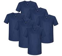 MISEMIYA - Pack DE 6 Unidades - Casaca Sanitario Unisex MÉDICO Enfermera Uniforme Sanitario - M, Azul Marino 21