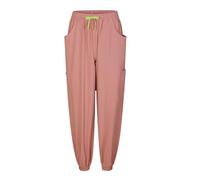 MISEMIYA Pantalón Médico Unisex Elástico con Puños 7969, Bolsillos Laterales y Cremallera (94% Poliéster, 6% Spandex) - Rosa Empolvado - M