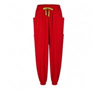 MISEMIYA Pantalón Médico Unisex Elástico con Puños 7969, Bolsillos Laterales y Cremallera (94% Poliéster, 6% Spandex) - Rojo - M