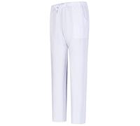 MISEMIYA - PANTALÓN Sanitarios Unisex (Antilejía - No Destiñe - Resistente al Cloro)- BZ-6802 - L, Blanco 68