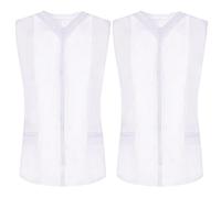 MISEMIYA - Paquete 2 Unidades - Camisa Sanitaro Mujer Sin Manga Uniformes Limpieza Uniformes Medicos Clinica Veterinarias 2-818 - L, Blanco