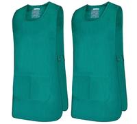 MISEMIYA - Paquete 2 Unidades - Delantal Limpieza Uniforme Laboral CLINICA MÉDICOS Limpieza Veterinaria Sanitarios HOSTELERÍA- Ref.868 - M, Verde
