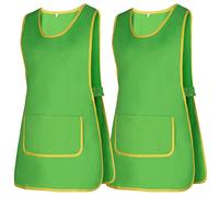 MISEMIYA - Paquete 2 Unidades - Delantal Limpieza Uniforme Laboral CLINICA MÉDICOS Limpieza Veterinaria Sanitarios HOSTELERÍA- Ref.868 - L, Verde 21