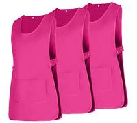 MISEMIYA - Paquete 3 Unidades - Delantal Limpieza Uniforme Laboral CLINICA MÉDICOS Limpieza Veterinaria Sanitarios HOSTELERÍA- Ref.868 - L, Rosa
