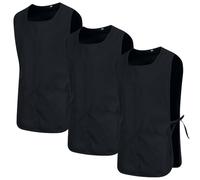 MISEMIYA - Paquete 3 Unidades - Delantal Limpieza Uniforme Laboral CLINICA MÉDICOS Limpieza Veterinaria 3-3301 - M, Negro 68