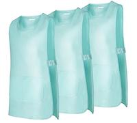 MISEMIYA - Paquete 3 Unidades - Delantal Limpieza Uniforme Laboral CLINICA MÉDICOS Limpieza Veterinaria Sanitarios HOSTELERÍA- Ref.868 - XL, Turquesa