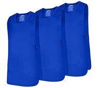 MISEMIYA - Paquete 3 Unidades - Delantal Limpieza Uniforme Laboral CLINICA MÉDICOS Limpieza Veterinaria Sanitarios HOSTELERÍA- Ref.868 - M, Azul Royal 21