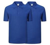Paquete de 2 Unidades - Polo 100% Algodón Uniforme Laboral Industrial Taller MECÁNICO 2-PO200