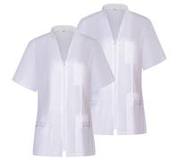 MISEMIYA - Paquetes 2 Unidades - Camisa Sanitario Mujer - Uniforme Sanitario - Uniforme HOSTELERÍA 712 - L, Blanco