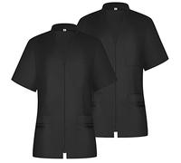 MISEMIYA - Paquetes 2 Unidades - Camisa Sanitario Mujer - Uniforme Sanitario - Uniforme HOSTELERÍA 712 - L, Negro