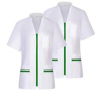 MISEMIYA - Paquetes 2 Unidades - Camisa Sanitario Mujer - Uniforme Sanitario - Uniforme HOSTELERÍA 712 - L, Verde Manzana 21