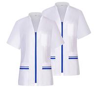 MISEMIYA - Paquetes 2 Unidades - Camisa Sanitario Mujer - Uniforme Sanitario - Uniforme HOSTELERÍA 712 - S, Azul Royal 21