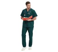 MISEMIYA - Pijama Sanitario (Antilejía y No Destiñe) Conjuntos Uniformes Sanitarios Unisex - Uniformes Medicos 6801-6802 - XS, Verde 68