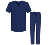 MISEMIYA - Pijama Sanitario Conjuntos Uniformes Sanitarios Unisex - Uniformes Medicos 6801-6802 - XXL, Azul