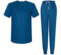 MISEMIYA - Pijama Sanitario Conjuntos Uniformes Sanitarios Unisex - Uniformes Medicos 817-8316 - M, Azul 37