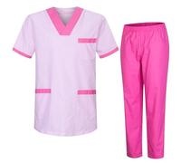 MISEMIYA - Pijamas Sanitarios Unisex Uniformes Sanitarios Uniformes Médicos 817-8312 - L, Conjuntos Sanitarios T817 Fucsia