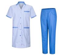 MISEMIYA - Pijamas Sanitarios Unisex Uniformes Sanitarios Uniformes Médicos 817-8312 - S, Bata Laboratorio T8162-4 Celetes
