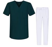 MISEMIYA - Pijamas Sanitarios Unisex Uniformes Sanitarios Uniformes Médicos G713-6802 - L, Verde 68