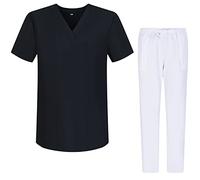 MISEMIYA - Pijamas Sanitarios Unisex Uniformes Sanitarios Uniformes Médicos G713-6802 - M, Negro 68
