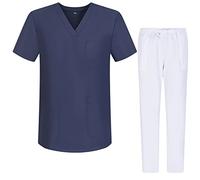 MISEMIYA - Pijamas Sanitarios Unisex Uniformes Sanitarios Uniformes Médicos G713-6802 - S, Gris 68