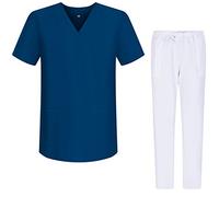 MISEMIYA - Pijamas Sanitarios Unisex Uniformes Sanitarios Uniformes Médicos G713-6802 - XS, Azul Marino 68