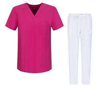 MISEMIYA - Pijamas Sanitarios Unisex Uniformes Sanitarios Uniformes Médicos G713-6802 - XS, Fucisa 68