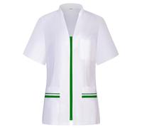 MISEMIYA Sanitario Mujer Mz-712 Camisa de utilidades de Trabajo, Verde Manzana 21, XS